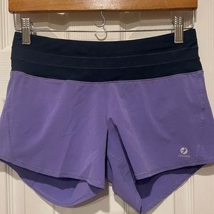 Oiselle running shorts-lavender/navy